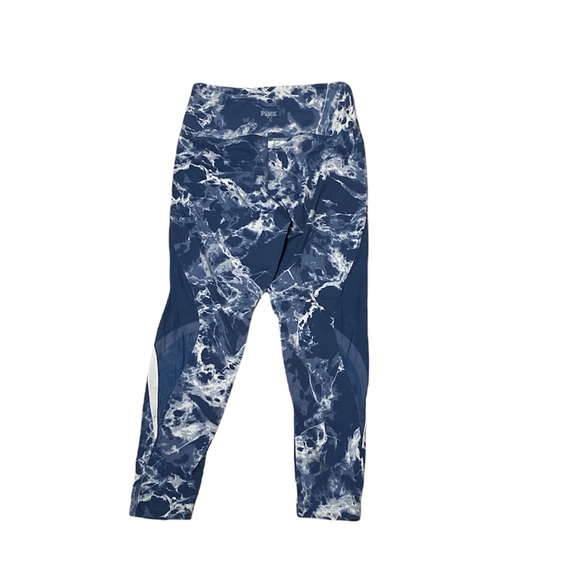 Victoria’s Secret PINK Ultimate High Rise Mesh Ankle Water Marble Leggings Med - Picture 4 of 6